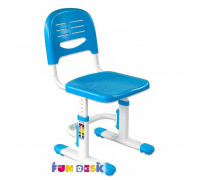 Детский стул FunDesk SST3, каркас Белый, цвет Голубой