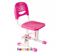 Детский стул FunDesk SST3, каркас Белый, цвет Розовый