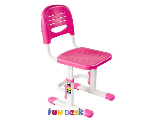 Детский стул FunDesk SST3, каркас Белый, цвет Розовый